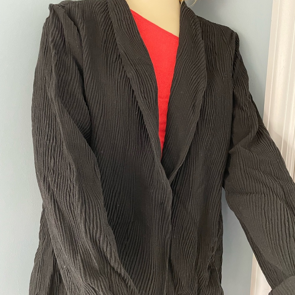 Eileen Fisher gently worn relaxed black blazer size XL